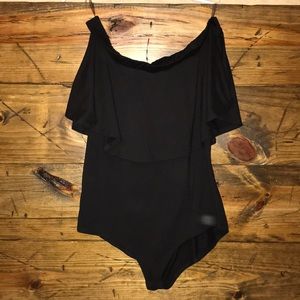 Off shoulder body suit
